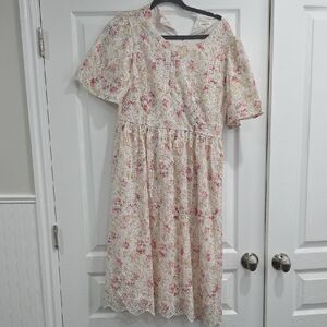 Orange Creek Floral Embroidered Dress